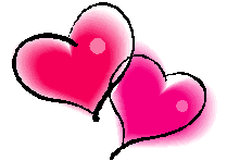 Two Hearts clip art